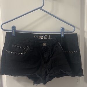 Rue 21 Black Jean shorts